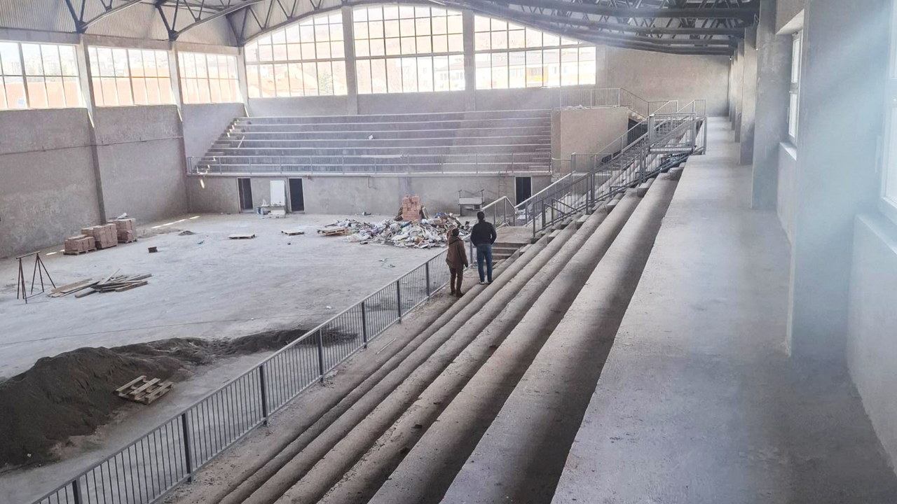 A view inside the sport hall