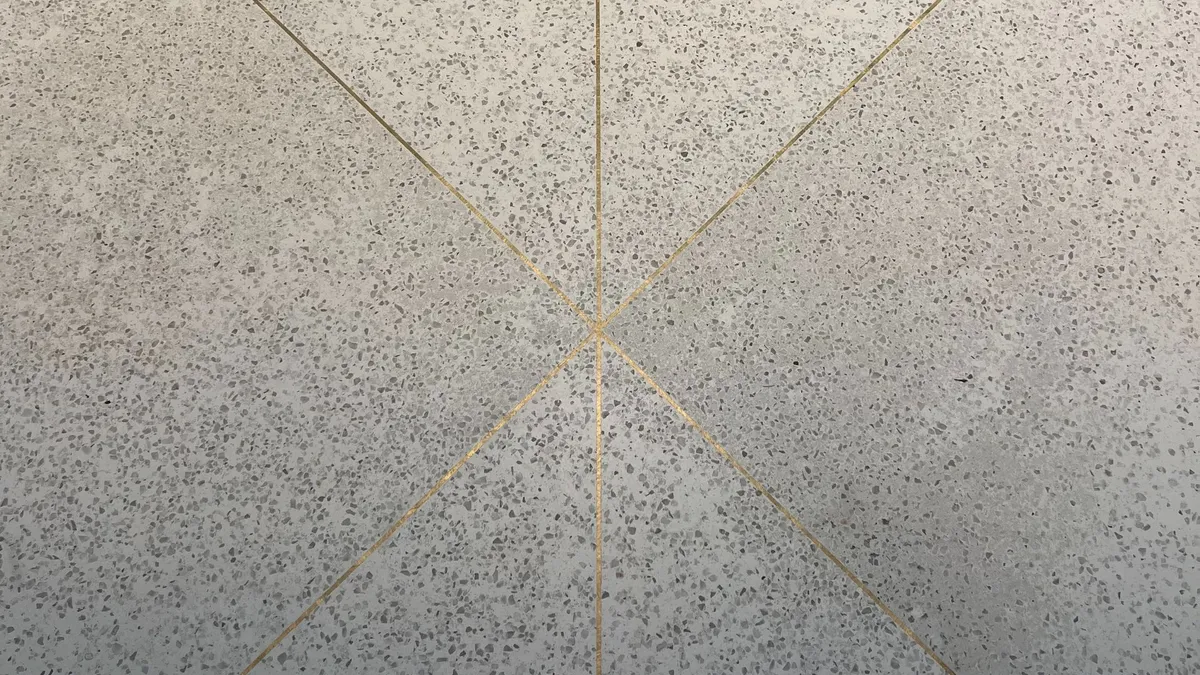 Close-up of the terrazzo floor in the MCFour Points by Sheraton