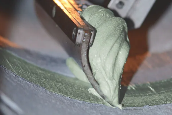 Moisture-tolerant filler resin for robot-assisted sewer rehabilitation
